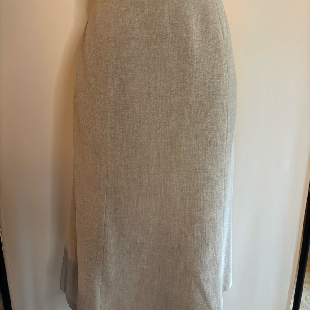 Le Suit Cream Maxi Pencil Skirt for Work - Picture 2 of 5